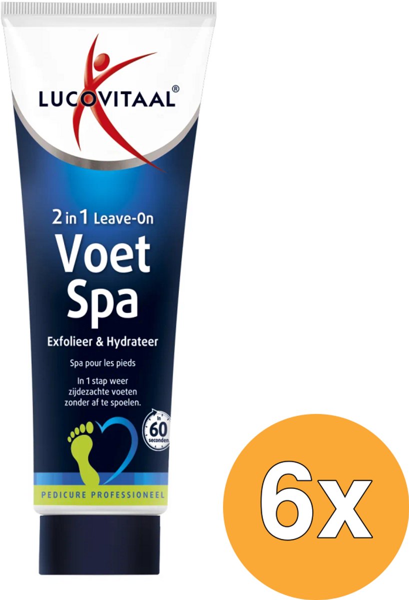 6x Lucovitaal Voetspa Exfolieer & Hydrateer (75 ml)