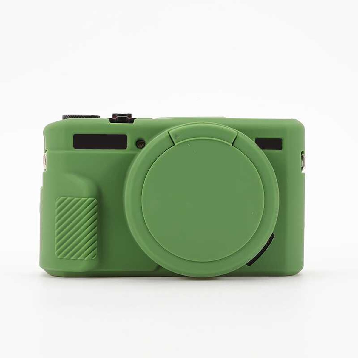 LISM-Cameratas Geschikt voor G7X Mark II, beschermhoes Geschikt voor Canon Powershot G7X Mark II digitale camera, verwijderbare siliconen lensdop, zachte rubberen beschermhoes voor de camera - groen.