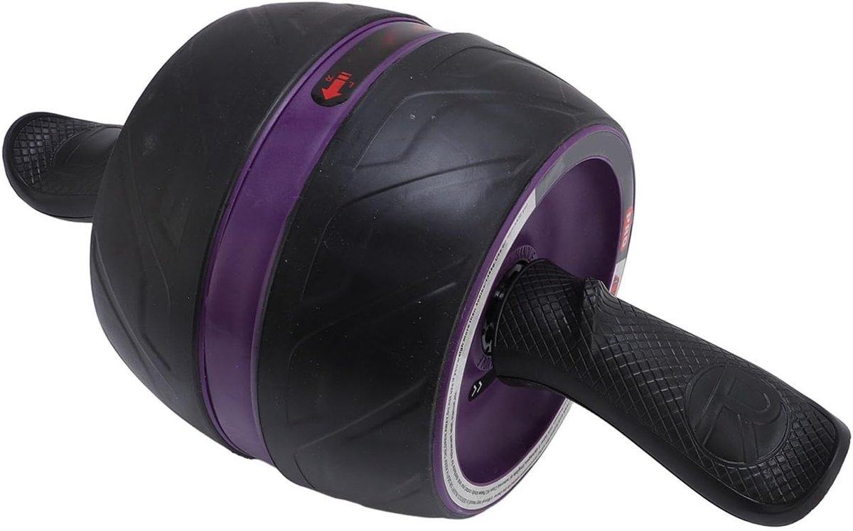 Buikspierroller - Fitness wiel - Core training - Stabiel ontwerp - 21 x 20 x 20 cm - Zwart