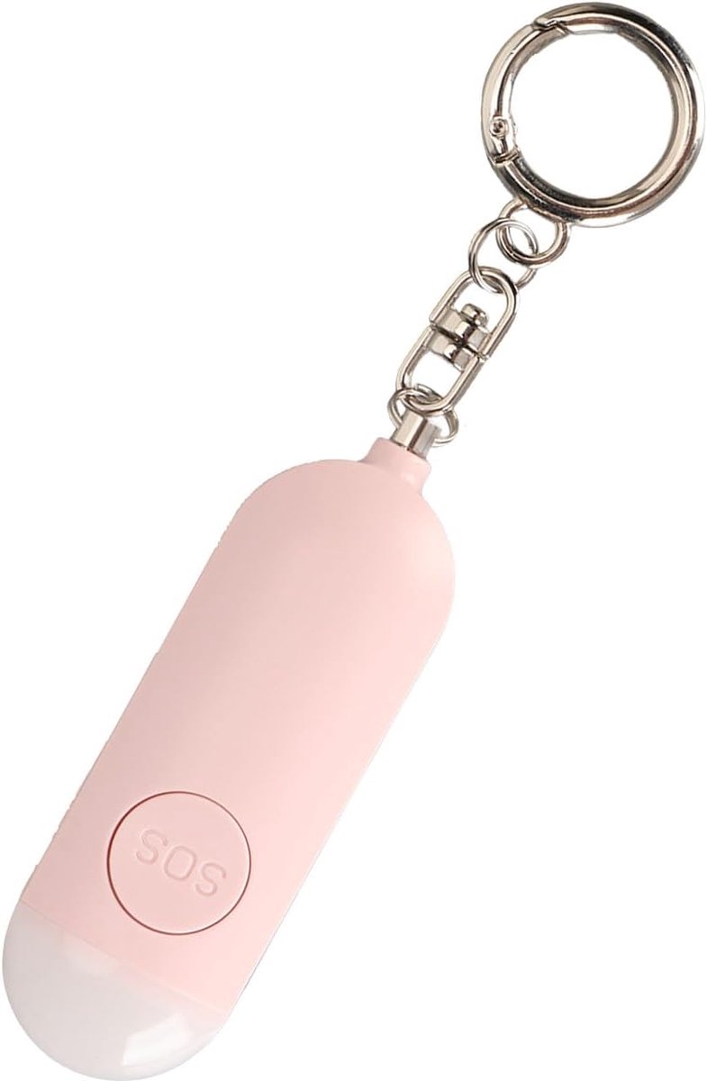 Persoonlijk Alarm - Veiligheidssirene Sleutelhanger - Noodsituaties Melden - 130 DB Sirene - Compact Formaat - Zwart