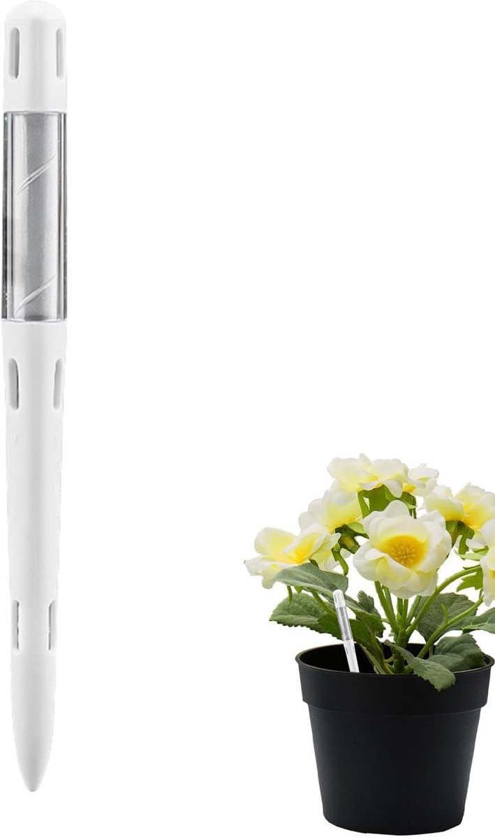 Bodemtester - Vochtigheidssensor Plant - Planten Verzorgen - Batterijvrij Kleurveranderend - 13 cm - Wit
