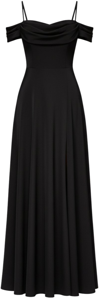 LARICA Jurk - Rits - Jurk Zwart XL