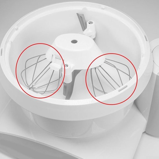 Mixer Accessoires - Klopper Set - Keuken Gebruik - Roestvrij Staal - 2 Stuks - Zilverkleurig — afbeelding 2