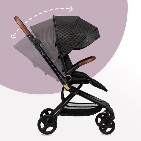 Adelle Inklapbare Buggy 6 Maand tot 22 kg - 360° Zitting - 5-Punts Veiligheidsgordel Buggy inklapbaar vliegtuig van Kinderkraft — afbeelding 3