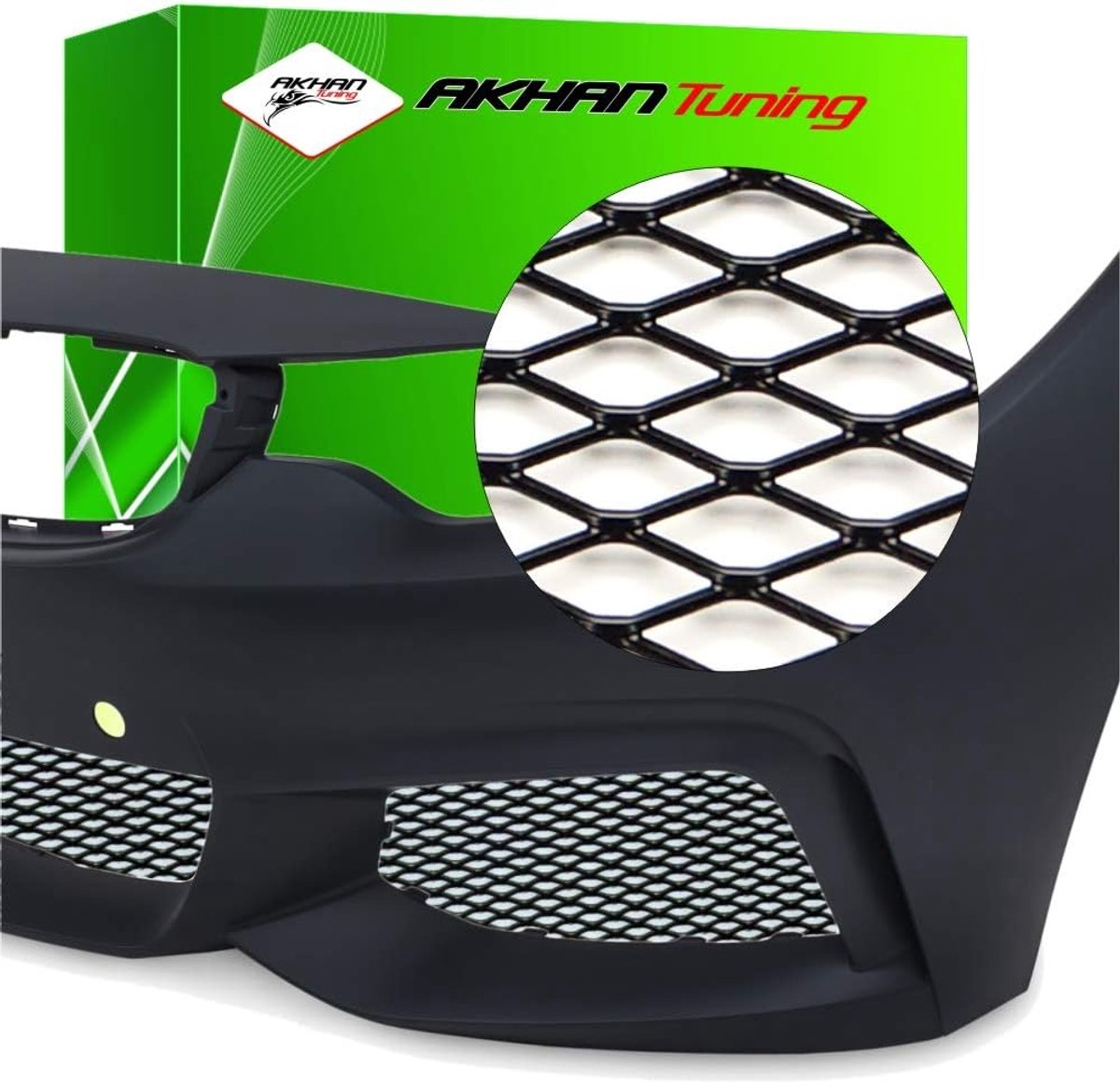 Race Grill Mesh - Aluminium Netting - Auto Styling - Coarse Mesh - 120 x 20 cm - Zwart