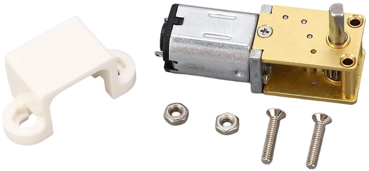 Mini DC Motor - Gereduceerde Motor - Robotica Projecten - Zinklegering Messing - 12V 381 tpm - Niet gespecificeerd
