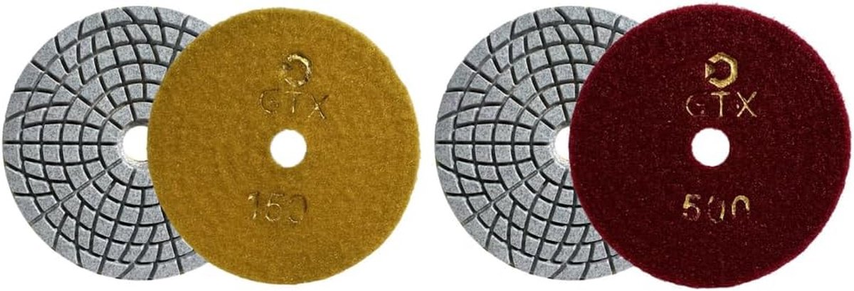 Diamant Polijstschijven - Schuurschijven Nat - Vloeren Polijsten - Veelzijdige Korrel - 100mm 50-500 Grit - Niet gespecificeerd