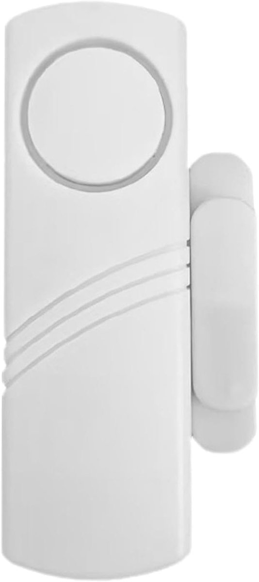 Deuralarmset - Raam sensoren - Huisbeveiliging - Luid 120dB alarm - 14.6 cm - Wit