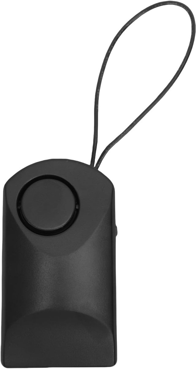 Deurklinkalarm - Draagbare Beveiliging - Veiligheid Verbeteren - 120dB Trillingsalarm - 10 cm - Zwart