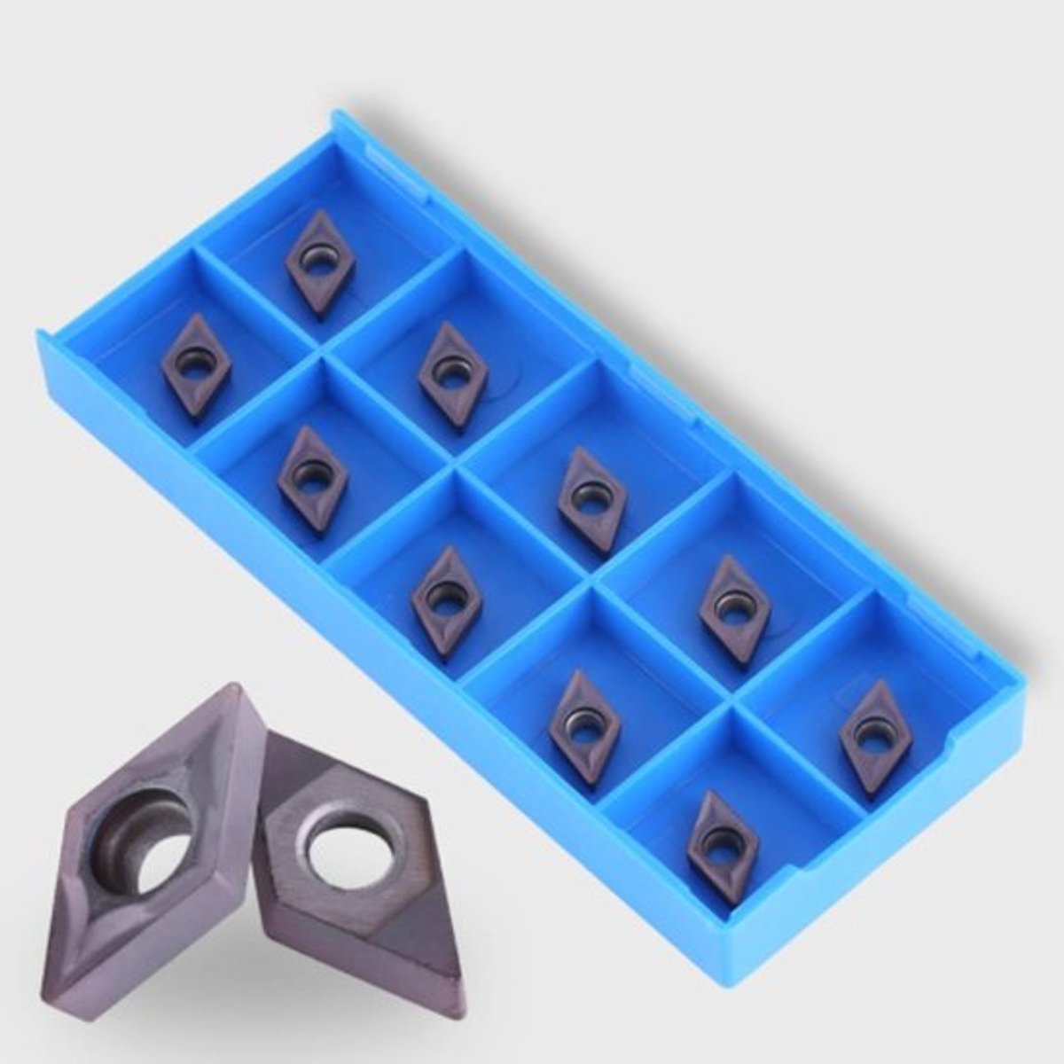 Carbide snijtips inserts voor draaibank, 10 stukken Allecto Plus