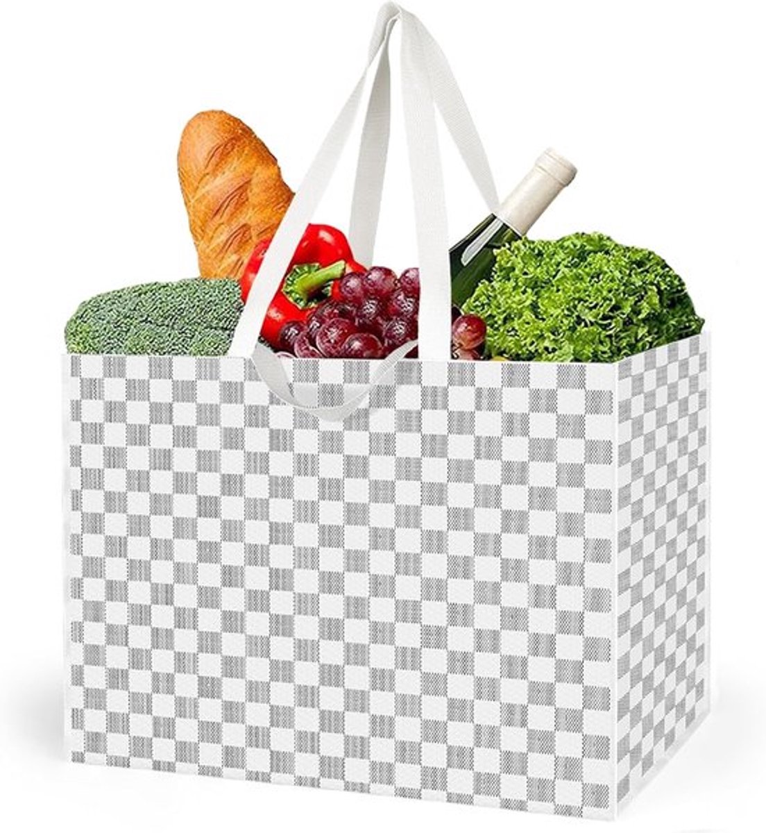Allecto Plus - Extra Grote Shopper Tas voor Boodschappen en Strand - Opvouwbaar en