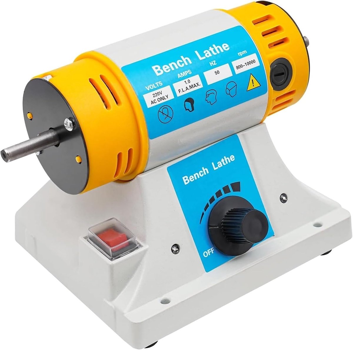 Polijstmachine met Tafel - Slijpmachine Set - Materiaal Afwerken - Traploze Snelheidsregeling - 320W Motor - Grijs