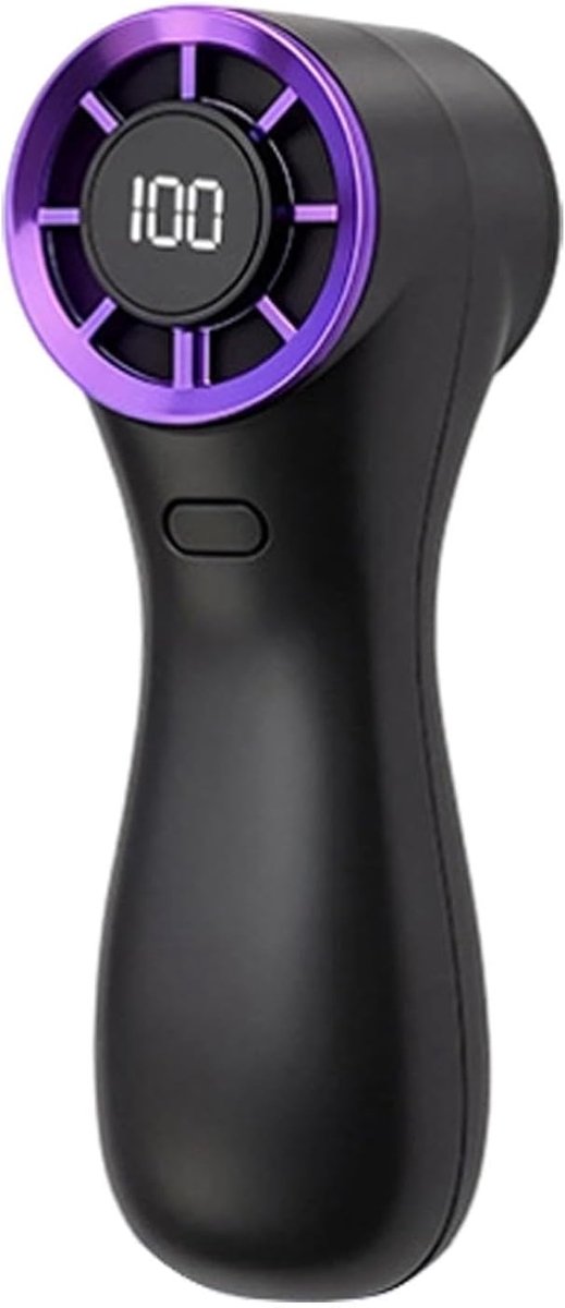 Draagbare Handventilator - Mini Ventilator - Persoonlijk Comfort - 100 Snelheden - 13x5x13 cm - Zwart