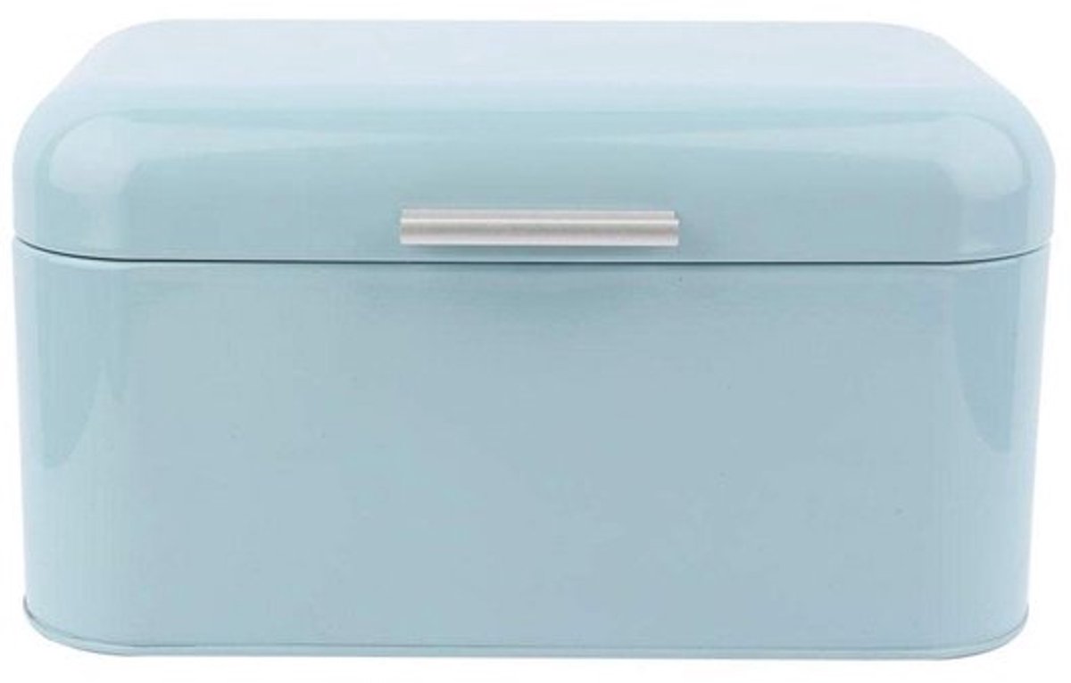 By shayne - Vintage metalen broodtrommel - Broodopslag - Houdt brood vers - Blauw