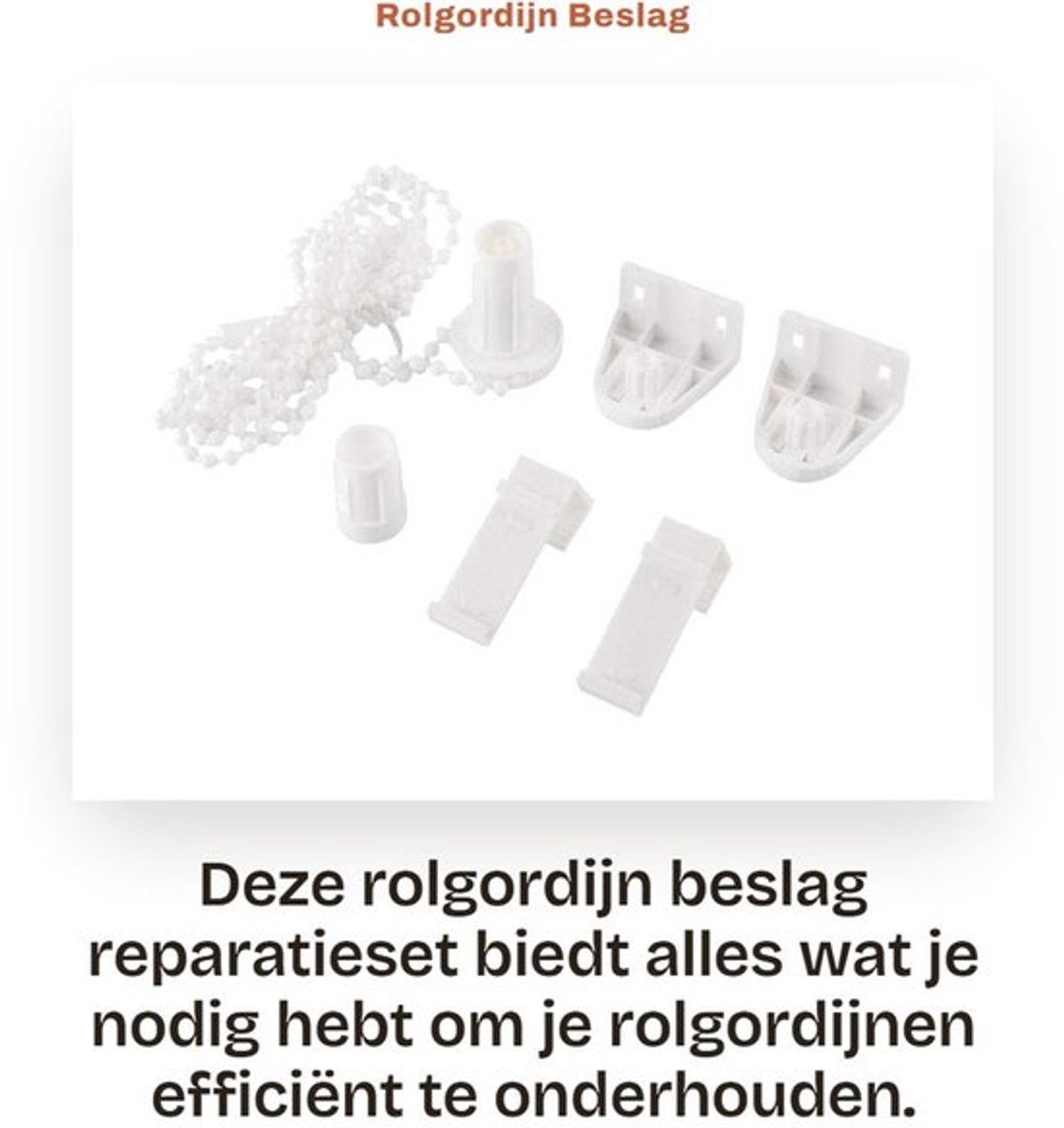 Beslag reparatieset voor rolgordijnen - Dailygoods