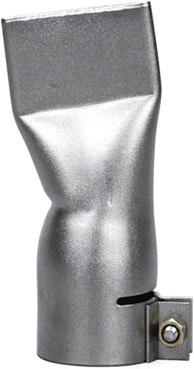 Hete Lucht Mondstuk - Lasmondstuk Vlak - Plastic Lassen - Roestvrij Staal - 4cm Lengte - Zilver