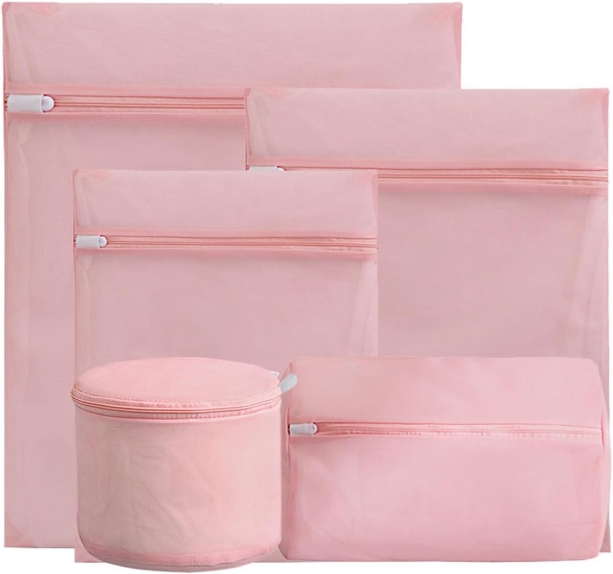 Dunne Waszakken - Mesh Netten - Kleding Beschermen - Zichtbaar Tijdens Wassen - 5 Stuks - Kleur 2
