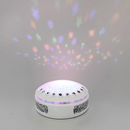 Kindergeluidsmachine Nachtlampje - Baby Slaaphulp - Bedtijd Routine - Sterprojector met 11 Geluiden - 105 x 105 x 4 cm — afbeelding 3