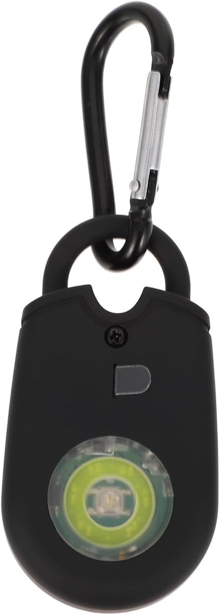 Persoonlijk Alarm - Veiligheidssirene Noodalarm - Zelfverdediging Noodsituaties - 125db Luid Geluid - 7.5 cm - Zwart