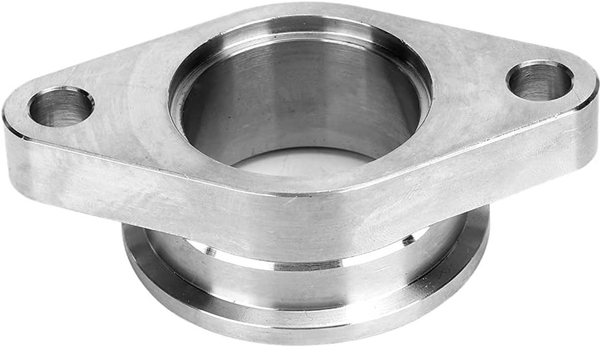 Wastegate Adapter Flens van RVS 1.5 inch, Geschikt voor 2 Bolt V Band Wastegate, Duurzaam en Corrosiebestendig