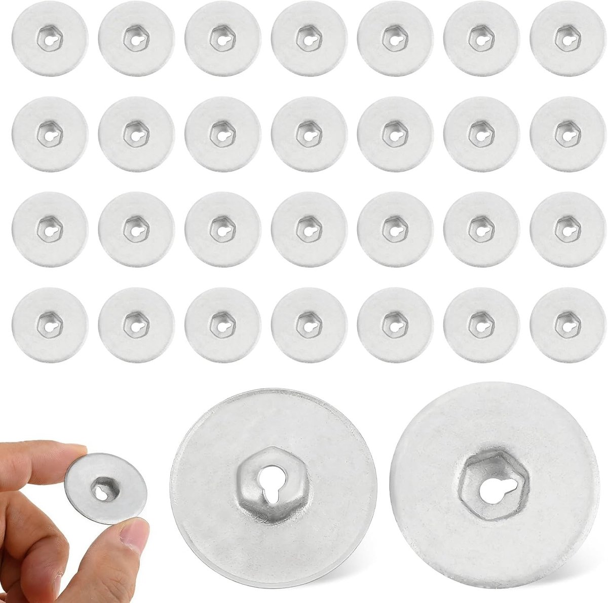 30 stuks isolatiemoeren voor hitteschild, hittebeschermingsplaat reparatieset voor auto ondervloer, bevestigingsmateriaal voor X1-X7 en Mini 1-7 (diameter 30 mm)