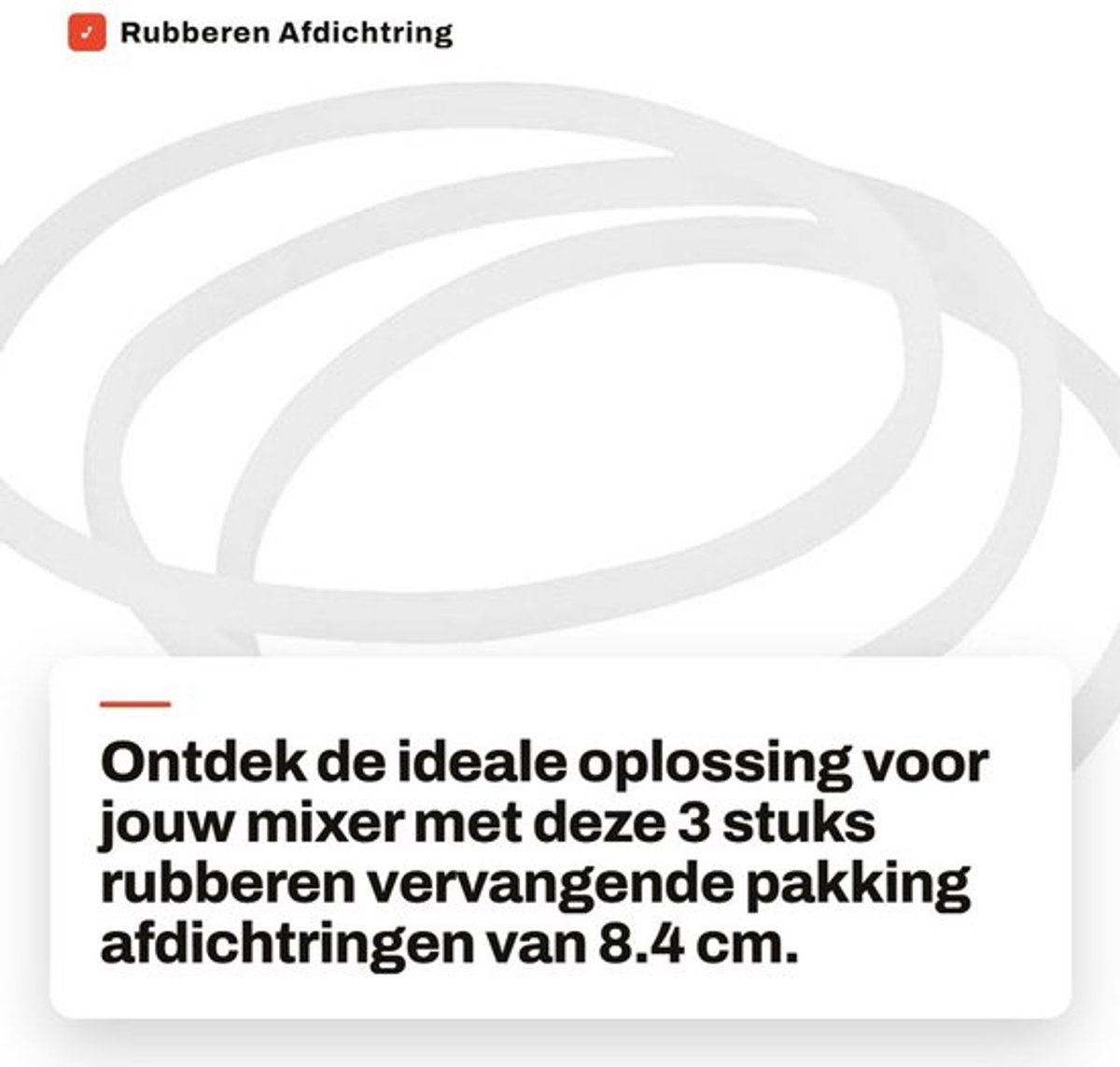 Afdichtring 8.4cm - O-ringen Rubber - Vervangende Pakking - Keukenreserveonderdelen - Eenvoudige Installatie - Flexibel en Duurzaam - O-ring