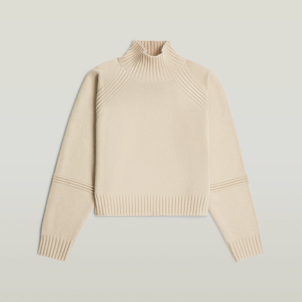 G-Star Heavy moto turtle knit wmn Dames Coltruien Dk Brick