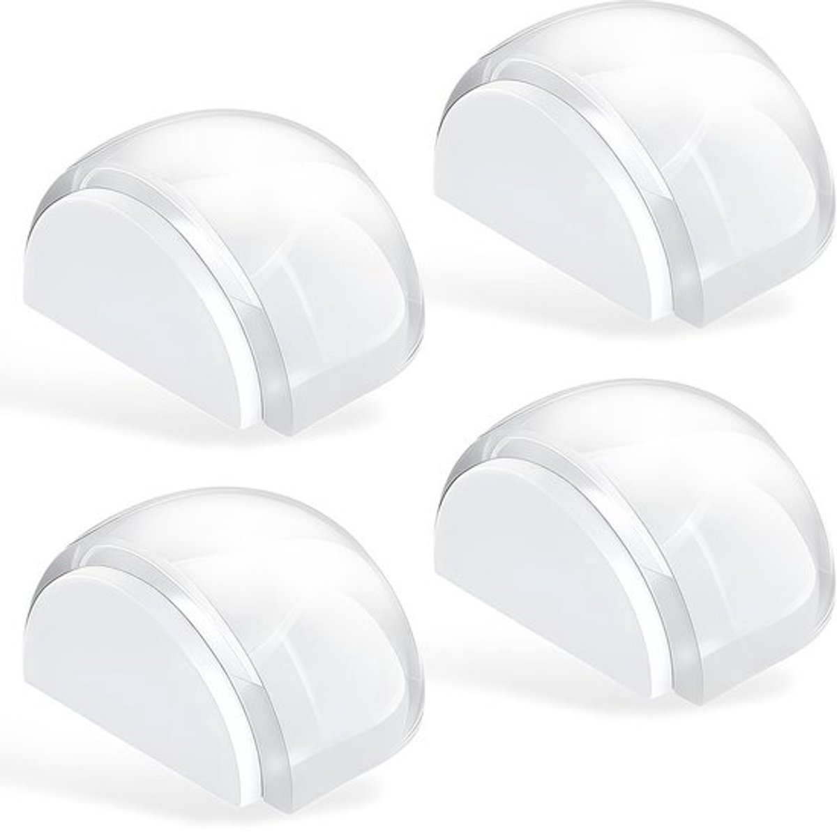 Deurstopper Zelfklevend - Vloerstoppers voor Harde Vloeren - Stille Deurbuffer - Bescherming voor Muren en Meubels - Transparant Design - Vloerstopper
