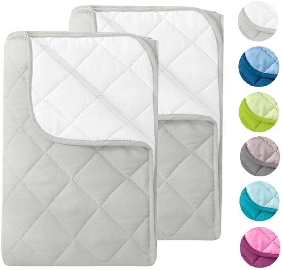 Zomerdekbed van Microvezel - Omkeerbaar Design - 155 x 220 cm