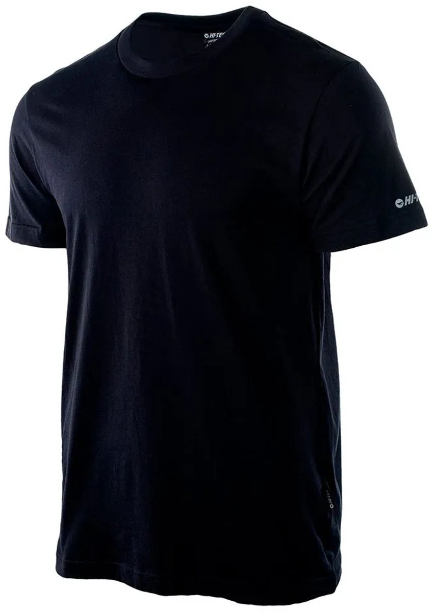 Hi-tec Plain T-shirt Met Korte Mouwen Zwart L Man