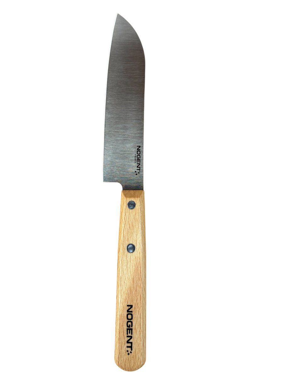 Nogent Iconic Mini santokumes - keukenmes - 11 cm glad lemmet - beukenhouten handvat