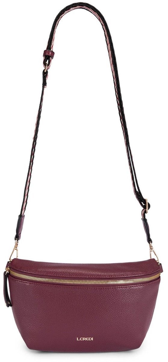L.CREDI schoudertas Oliana Crossbody Bag Cherry Shade mauve