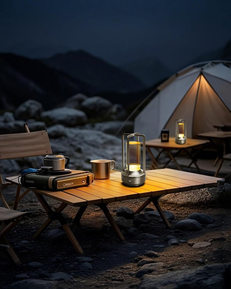 Set van 2 draadloze tafellampen – oplaadbare LED-bureaulampen met 3 lichtkleuren en traploze dimfunctie; compact en draagbaar, geschikt voor terras, bar, restaurant en slaapkamer (zilver) — cadeau in Wonen & Interieur - foto 2