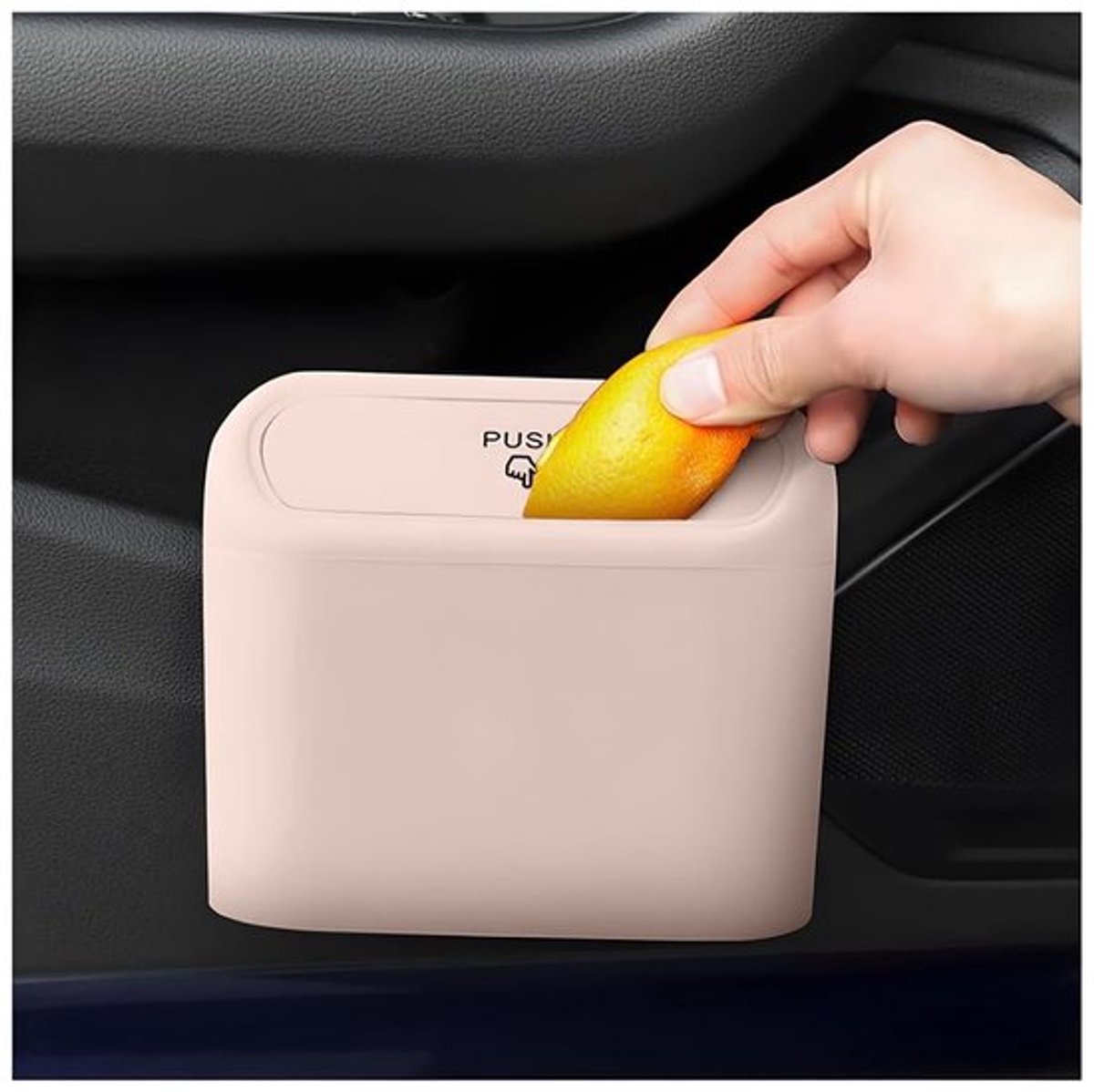 Vuilnisemmer met deksel - Waterdichte afvalbak - Multifunctionele prullenmand - Draagbare afvalbox - Voor auto/kantoor/thuis - Compact ontwerp