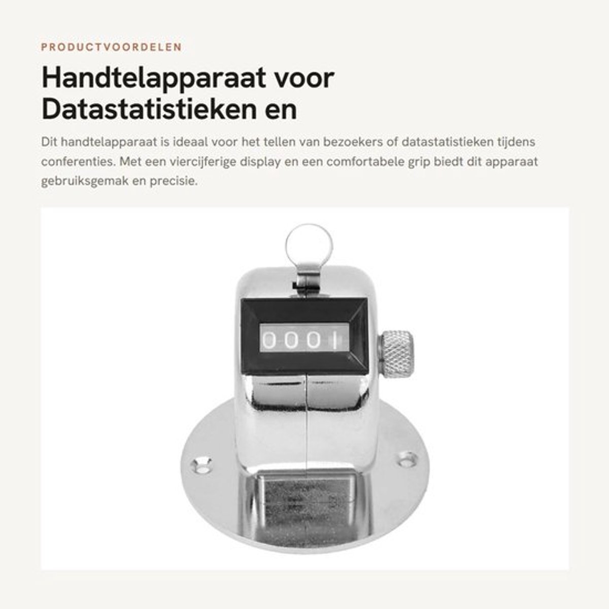 Handtelapparaat voor Datastatistieken en Conferenties