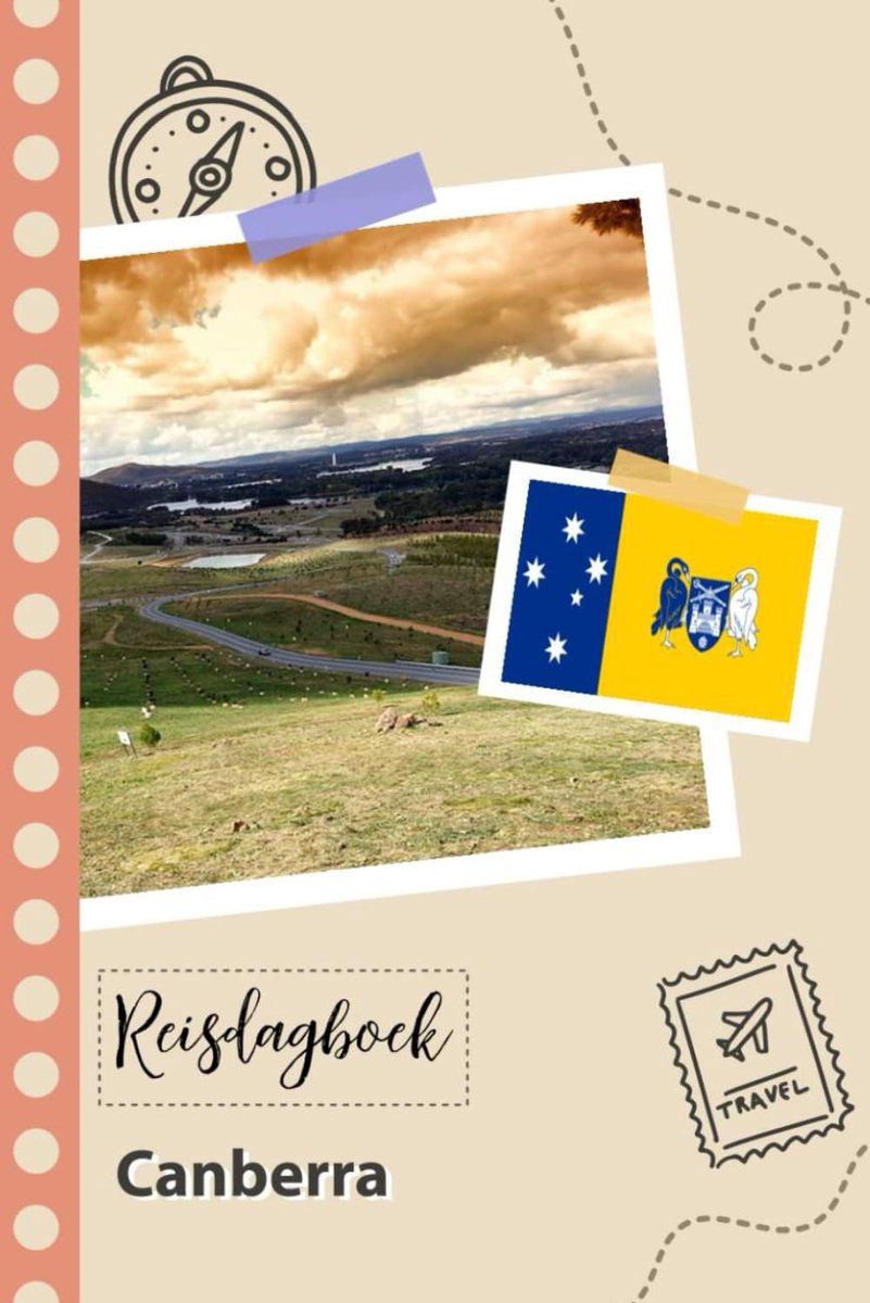 SnelShoppen - Reisdagboek Canberra - Leuke Reisplanner voor Australië met Prompts en Controlelijst voor Koppels, Mannen en Vrouwen, A5 Formaat, Perfec