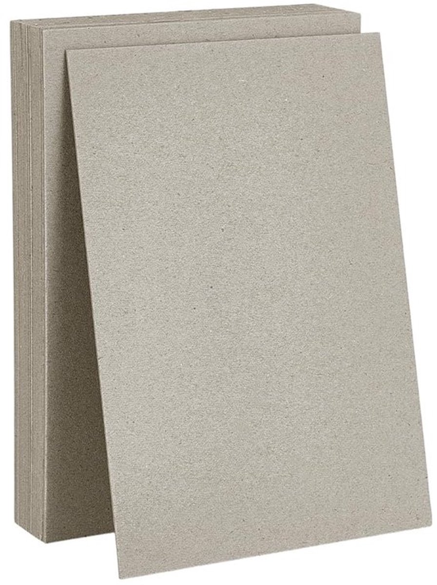 Boekendoos 25 Vellen - Spaanplaatvellen 12,7 x 17,8 cm - Boekbindbenodigdheden - Knutselen - Verpakking - Lichtgewicht 1 mm Dik - Boekbindmateriaal
