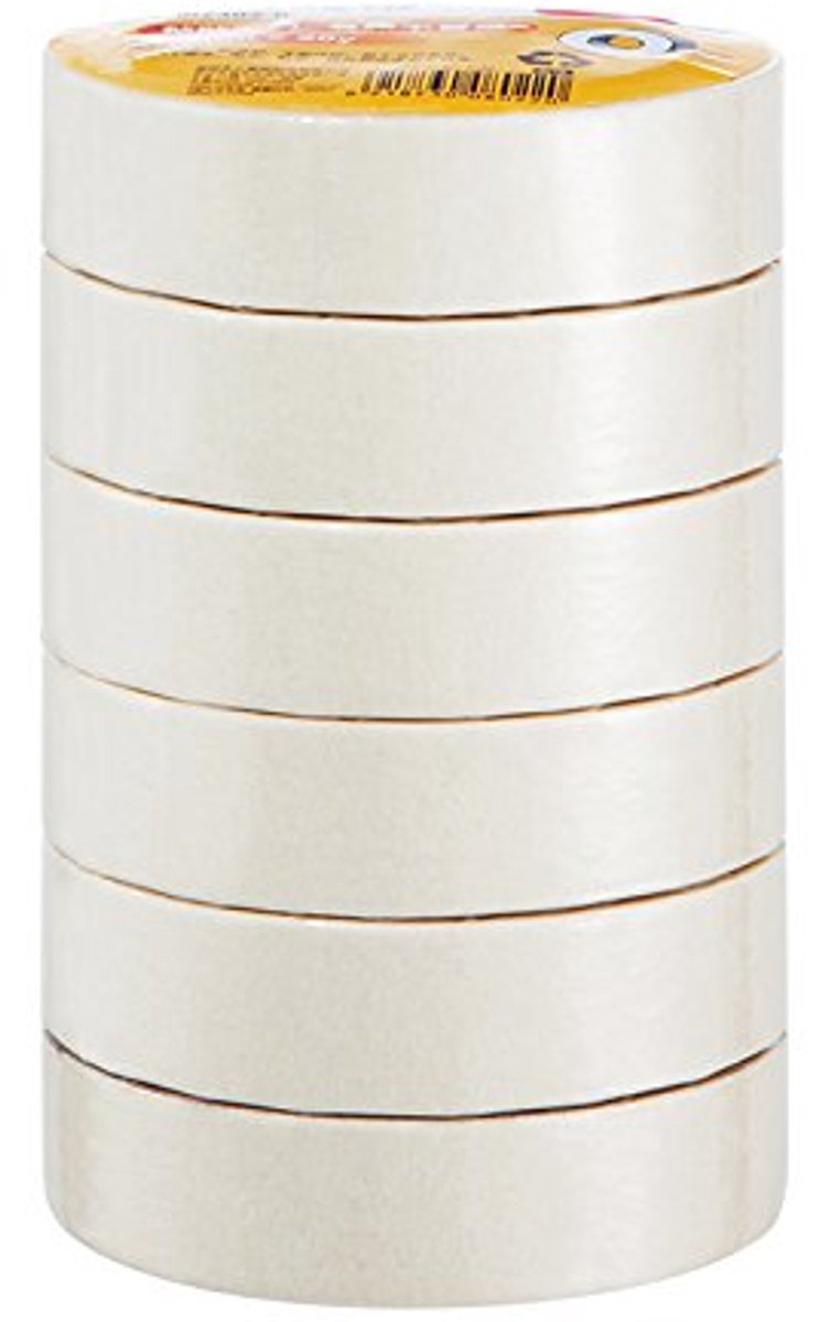 Papieren afplaktape 24 mm x 18,2 m JM2402-6 st
