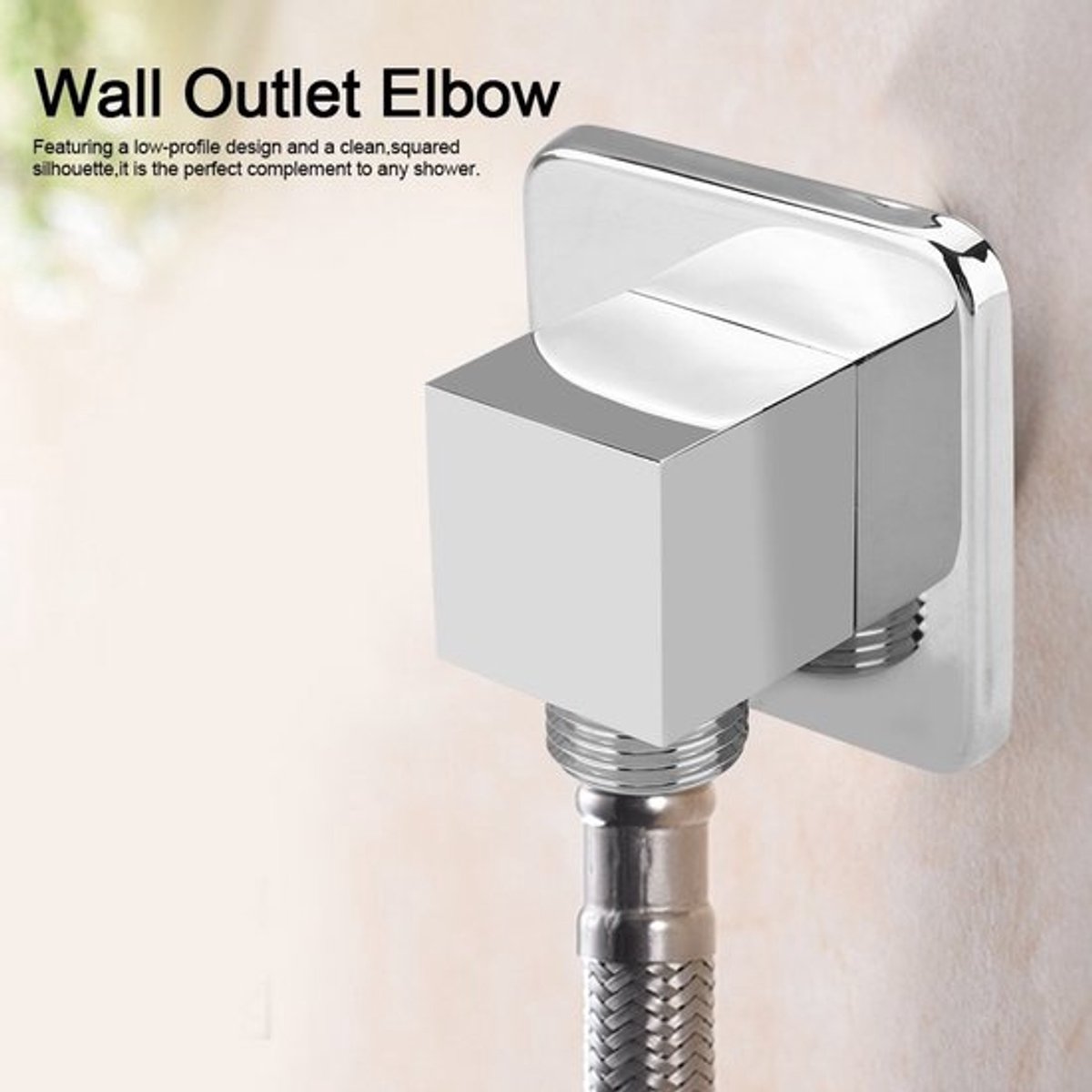 Douche Aansluiting - Wandbeugel - Handdouche Slang Connector - G1/2 Draadmaat - Chroom - V
