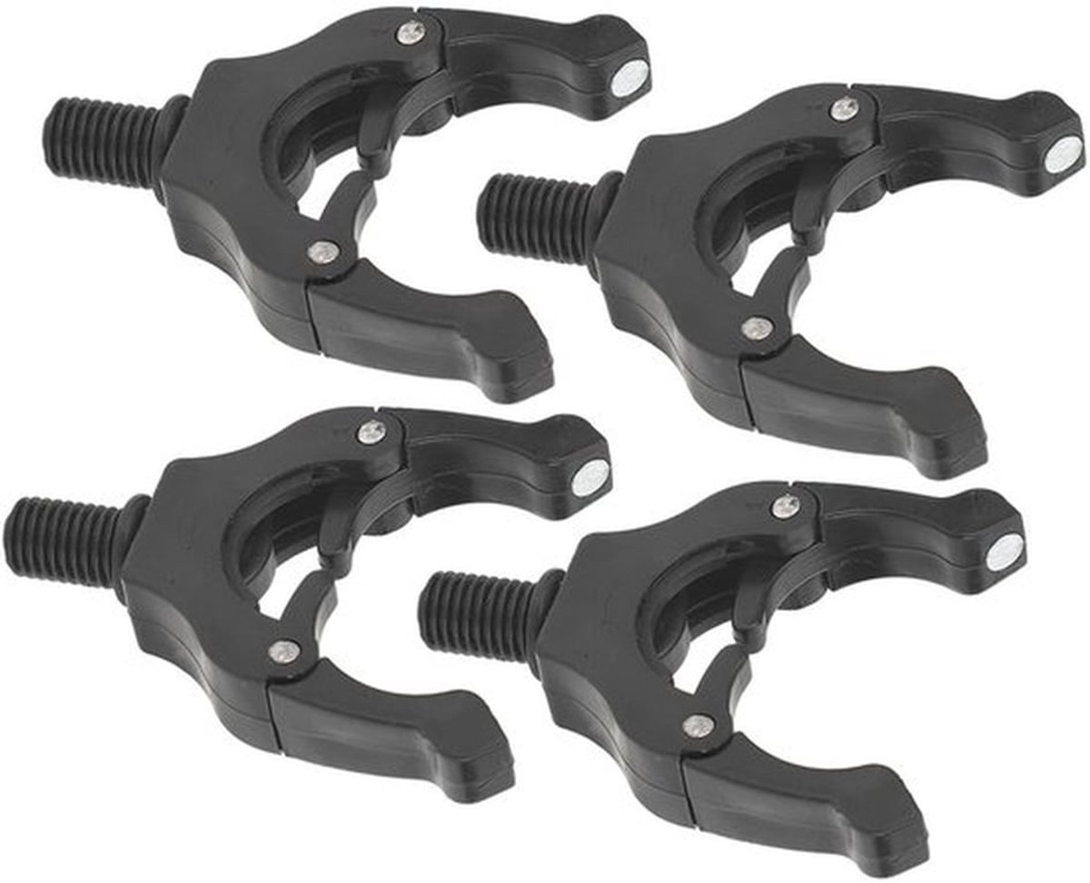 Karperhengelsteun 4 Stuks - Magnetische Montagekop - Automatische Instelling - Stevig - Duurzaam - Lichtgewicht - Hengelhouder