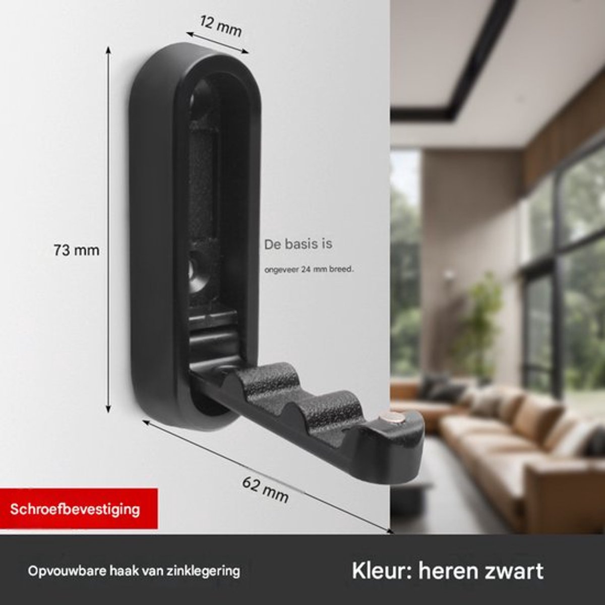 Opvouwbare, verborgen haken voor entrees, enkele kledinghaken, hoedenhaken, geen boren nodig, wandmontage voor badkamers en schoenenkasten.