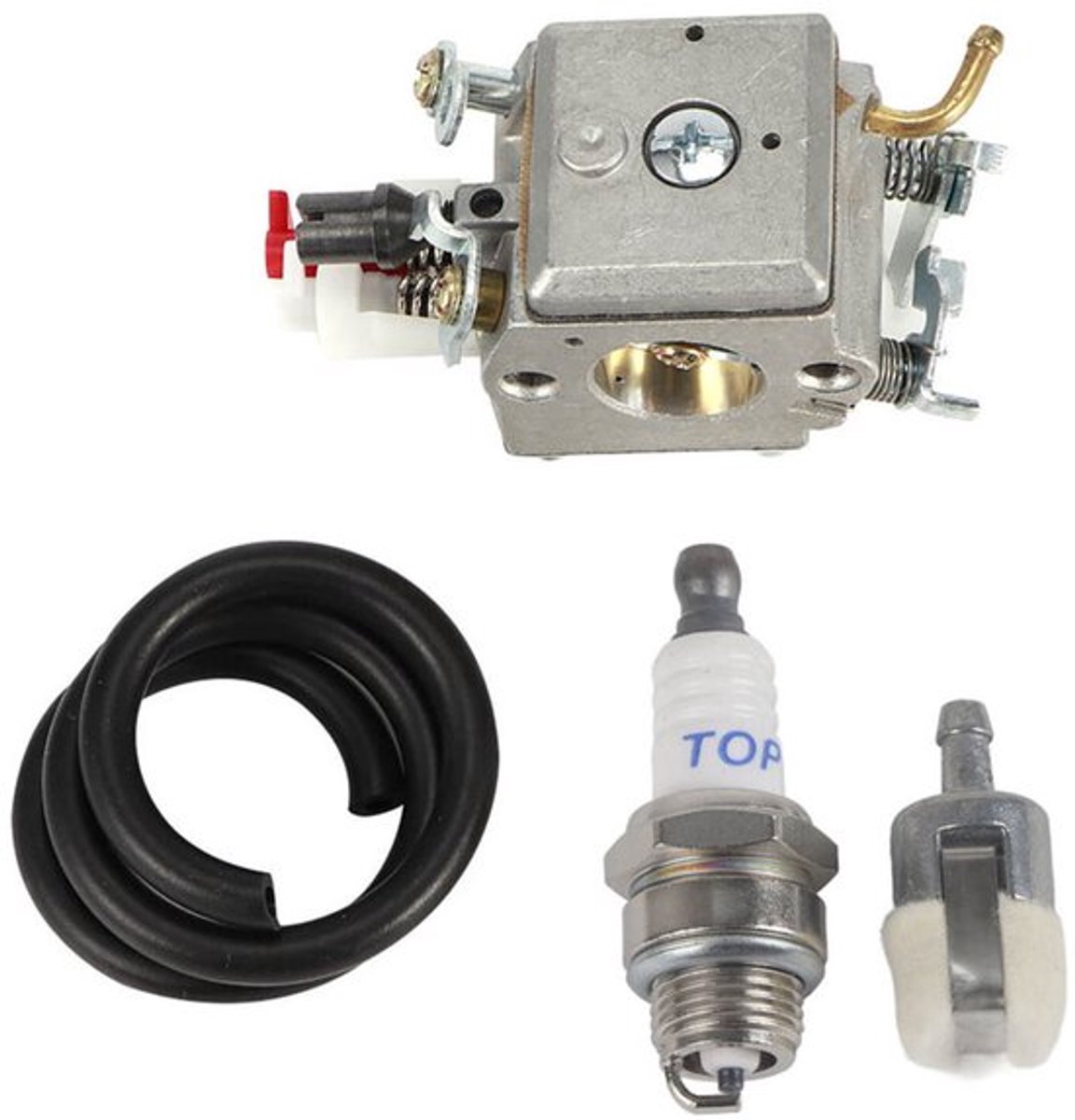 Hoogwaardige aluminium carburateurs, geschikt geschikt voor de kettingzaagaccessoires CS2152, CS2150, CS2147, CS2145 en CS2141. Eenvoudig te installeren.