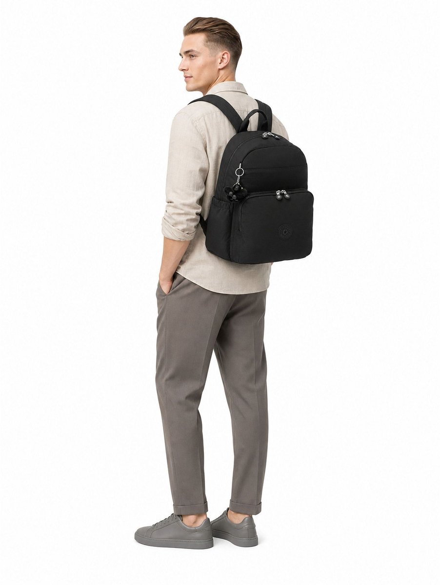 kipling rugzak luiertas Maisie Baby Backpack 20L Tiny Black Noir zwart – foto 7