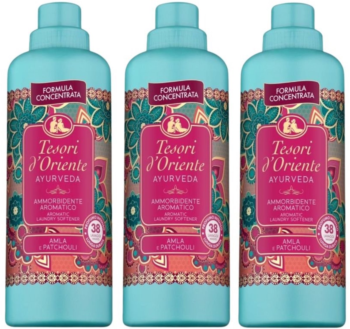 Tesori d’Oriente 3PACK Ayurveda Geconcentreerde Wasverzachter 760ML