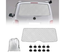 Zonwering Achterruit VW T5 T6 2003-2024 - Enkele Deur - Zonneklep Interieur - Reflecterend Warmte-isolerend - Opvouwbaar - Zuignapbevestiging - PromoHome