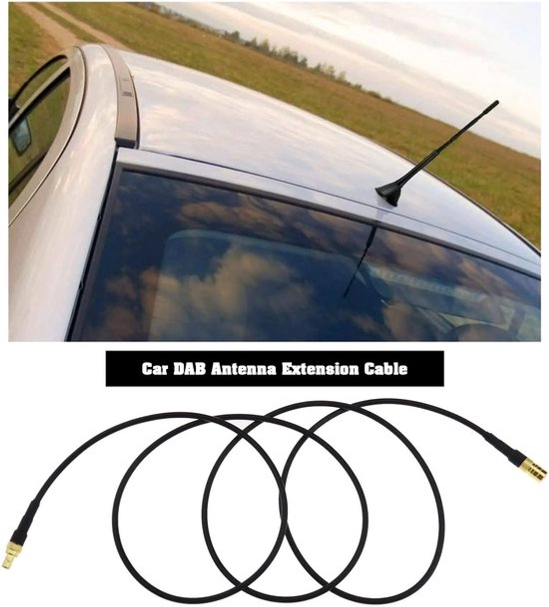 SMB Kabel 1M - SMB Mannelijk/SMB Vrouwelijk - RG174 - Antenne Kabel - Coaxkabels - Compatibel met Sirius XM - Antennekabel