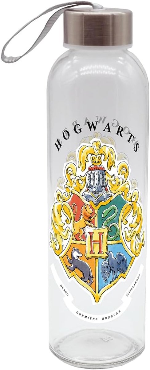 Drinkfles 500 ml - glas - watercolor design - voor hydratatie onderweg - ShopVlot