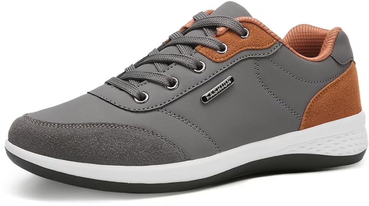 Currero Schoenen Heren Sneakers Comfortabel Wandelschoenen Casual Volwassenen 47.5 Grijs