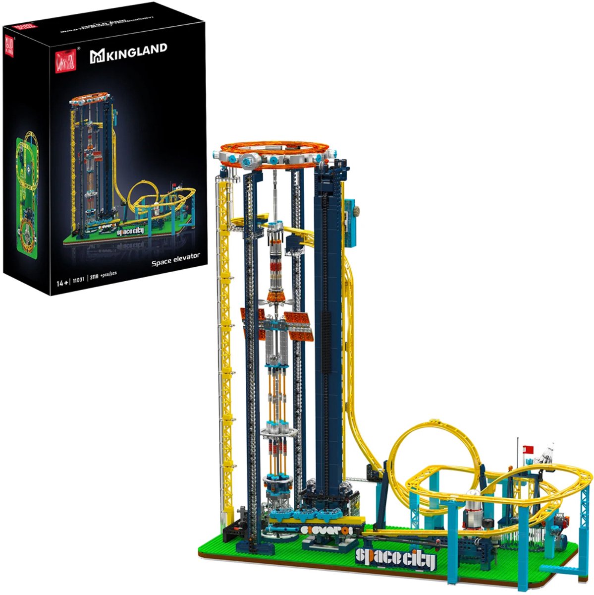 DW4Trading Gemotoriseerde Ruimtelift Pretpark 3118 Stukjes 52x83x80 cm - Compatibel met Grote Merken
