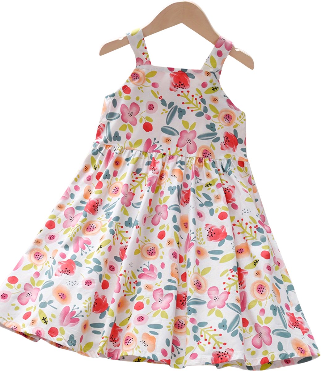 Currero Zomerjurk Meisjes Zomerjurken Kinderen Jurk Meisje Ibiza Stijl Sundress Kinderkleding 2 4-5 Jaar Veelkleurig